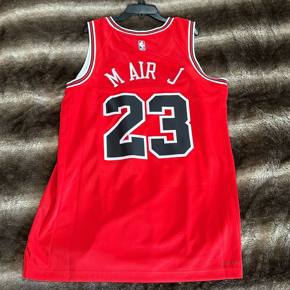 Icon Edition Chicago Bulls Nike Dri-Fit Players Jersey Size: Large Retails: $170